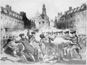 Depiction of the Boston Massacre