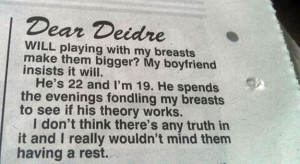 This agony-aunt letter in The Sun. | 37 Things You'll Only Find Funny ...