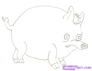 how to draw spider pig from the simpsons movie step 4