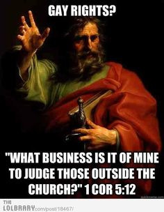 what business is it of mine? 1 Corinthians 5:12 More