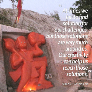 Quotes Picture: at times we fail to find solution for our challenges ...
