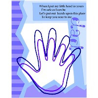 Image of Fathers Day Poem and Handprint Card
