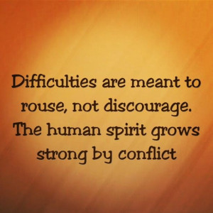 ... strong by conflict.