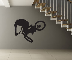 Home » *All Our Designs » Vinyl Wall Decal Sticker BMX Rider #1311