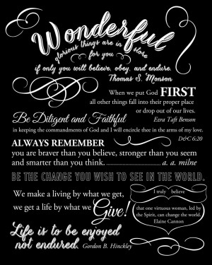 graduation quote page White on Black