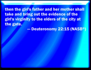 Deuteronomy 22:15 Bible Verse Slides
