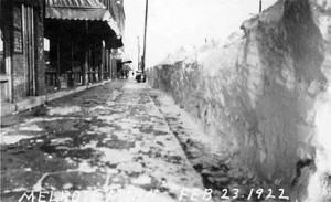 Melrose, Minnesota 1922 snow storm