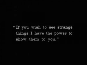 Strange things