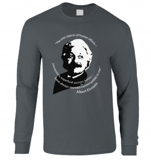 Capitalism Quote Einstein long-sleeved t-shirt