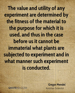 Gregor Mendel Fitness Quotes