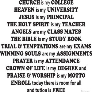 Church Is My College