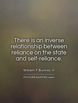 There is an inverse relationship between reliance on the state and ...