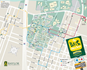Baylor University Campus Map