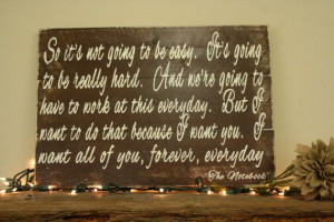 The Notebook Quote Pallet Sign So It's Not Going To Be Easy Wedding ...