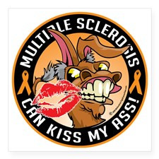 Multiple-Sclerosis-Can-Kiss Square Sticker 3