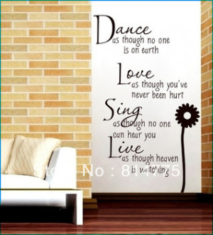 Home Decor New Arrival Words Sayings Quotes Characters Wall Sticker ...