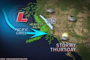 california weather map today