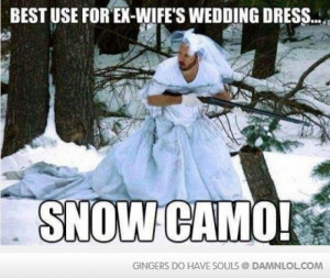 Won The Ex’s Wedding Dress In The Divorce – meme