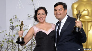 Robert Lopez shared the Oscar with his wife, Kristen Anderson-Lopez