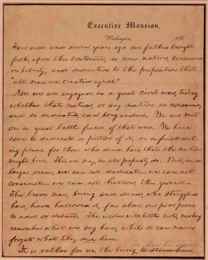Abraham Lincoln Gettysburg Address Quotes