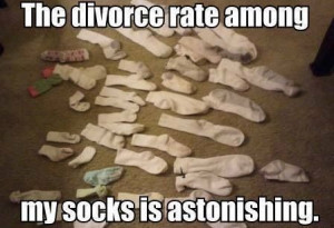 Divorce and socks
