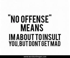 Offensive quotes