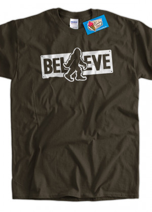 Funny Sasquatch Bigfoot Shirt Believe Squatch Flip Screen