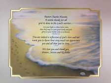 Pastor Appreciation Gift Personalized Poem Christmas Birthday Church ...