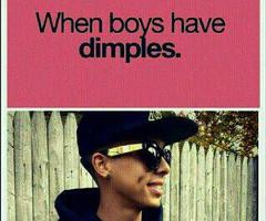 boy with dimples