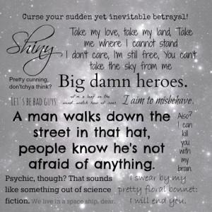 Firefly Quotes fabric by lorileebriggs on Spoonflower - custom fabric