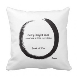 Motivational Saying & Quote on Bright Ideas Pillow