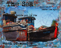 Charming Fishing Boats Art Print, J acques Cousteau, Fisherman Beach ...