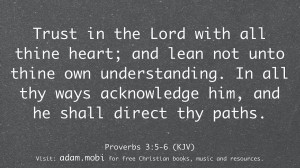 Proverbs 3:5-6 KJV Bible Verse – Trust Faith Scripture Christian ...