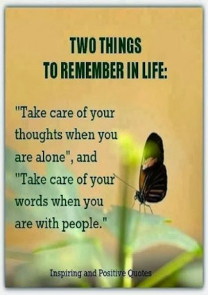 Things to Remember . . .