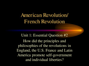 American Revolution And French