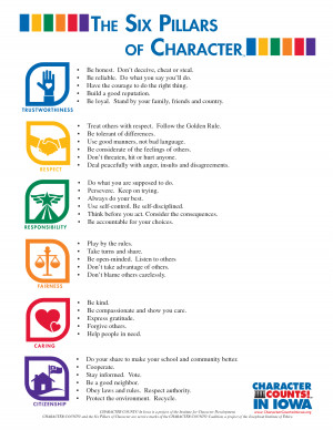 The Six Pillars Of Character picture