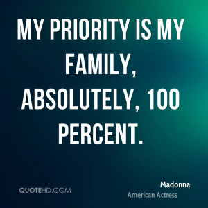 Family Priority Quotes