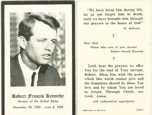 Catholic RFK Robert F. Kennedy bobby kennedy robert kennedy funeral