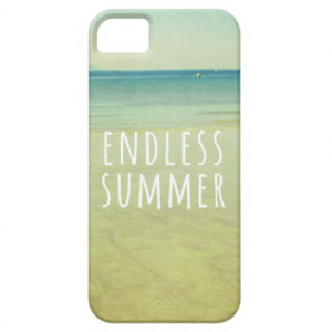 Endless Summer Quotes Vintage Beach Photo Cool iPhone 5 Case