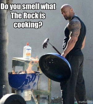 Do YOU smell what the Rock is cooking?