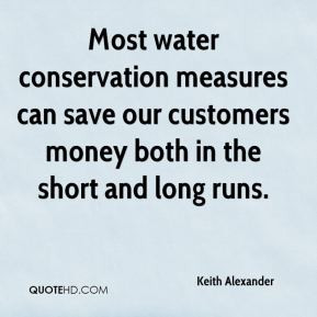 Most water conservation measures can save our customers money both in ...