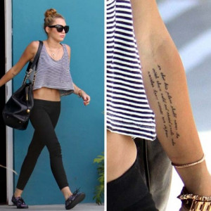 Miley Cyrus has added yet another tattoo to her growing collection!