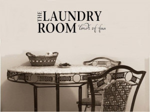THE LAUNDRY ROOM LOADS OF FUN Vinyl wall lettering stickers quotes and