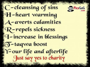 What is Charity Meaning To Know What is Charity in Islam Quote Picture