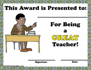 Best teacher certificate!!