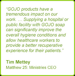 These high-quality products from GOJO are also dispensed in rural ...