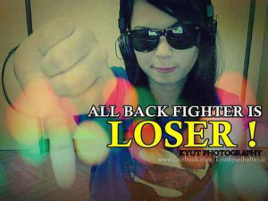backfighter looser girl swag note
