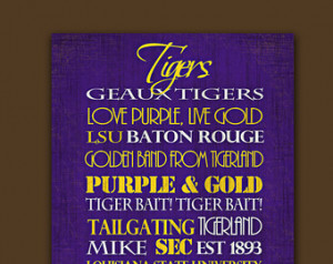 Lsu Quotes ~ Popular items for lsu tigers art on Etsy