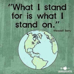 stand for and on the earth.