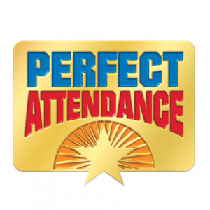 Home > Perfect Attendance Starburst Design Lapel Pin